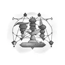 balance scale libra constellation tattoo design idea