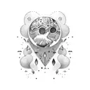 the mystery moons  tattoo design idea