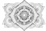 sacred geometry,astral dimension,ancient intelligence,dmt,metatron tattoo design idea