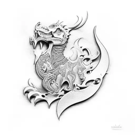 tooled Leather  tattoo design idea