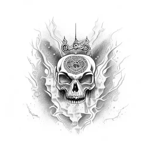 Espartano ensangrentado con un fondo de victoria  tattoo design idea