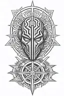 sith empire symbol, mixed with the star wars the old republic havoc squad symbol, mixed with darth maul symbol tattoo design idea