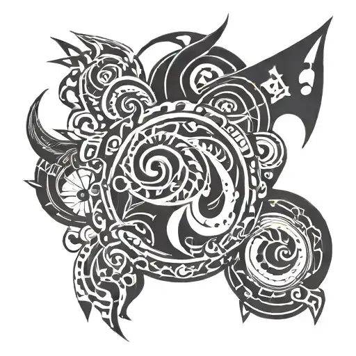 The important thing is the movement tattoo design idea