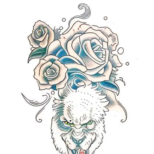 color grape vaine  tattoo design idea