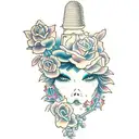 color grape vaine  tattoo design idea