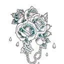 color grape vaine  tattoo design idea