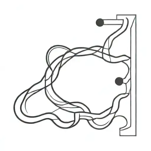 An abstract tattoo design inspired by genetic coding, with the number 492 subtly hidden within the artwork tattoo design idea