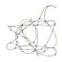 An abstract tattoo design inspired by genetic coding, with the number 492 subtly hidden within the artwork tattoo design idea