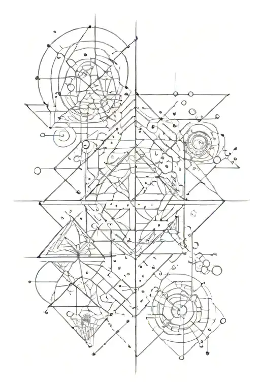 geo symteric shapes tatto mood tattoo design idea