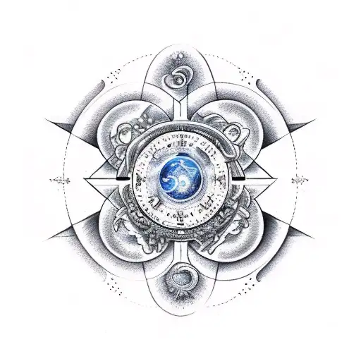 Gemini  astrology star signs tattoo design idea