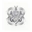 Gemini   tattoo design idea