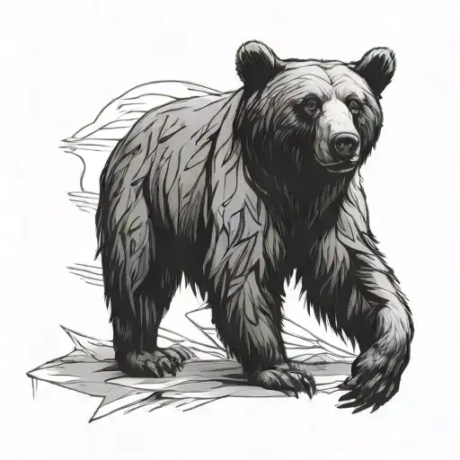 Arrowhead, Coordinates: 34° 15' 26.6004'' N, 117° 10' 23.6676'' W, Roman Numerals: VI . XXVI . XXI, Bear tattoo design idea