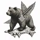 Arrowhead, Coordinates: 34° 15' 26.6004'' N, 117° 10' 23.6676'' W, Roman Numerals: VI . XXVI . XXI, Bear tattoo design idea