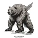 Arrowhead, Coordinates: 34° 15' 26.6004'' N, 117° 10' 23.6676'' W, Roman Numerals: VI . XXVI . XXI, Bear tattoo design idea