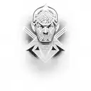 self made man tattoo design idea