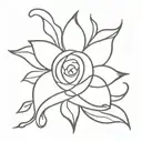 simple, nepali tattoo design idea