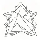 simple, nepali tattoo design idea