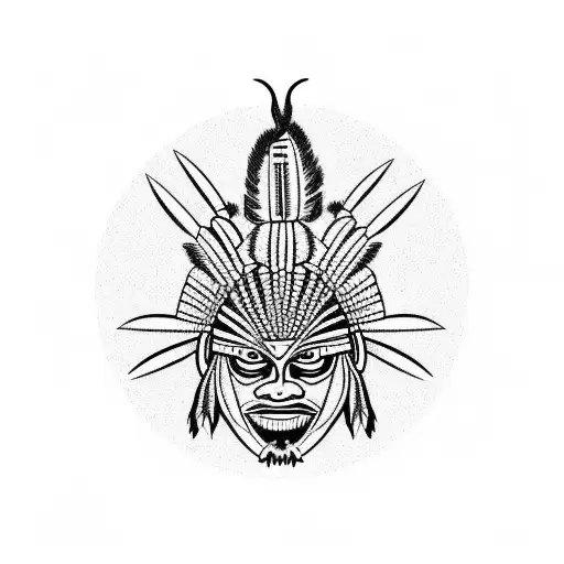 indigenous theyyam tattoo design idea