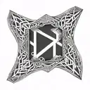 ring, square doesn't fit tattoo design idea