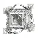 ring, square doesn't fit tattoo design idea