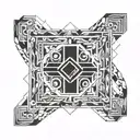 ring, square doesn't fit tattoo design idea