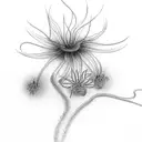 red spider lily tattoo design idea