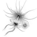 red spider lily tattoo design idea