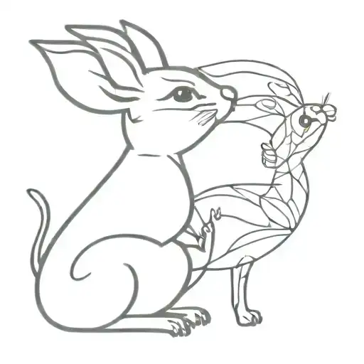mouse and Hare Krishna maha tattoo design idea