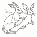 mouse and Hare Krishna maha tattoo design idea