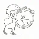 mouse and Hare Krishna maha tattoo design idea