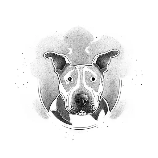 bull terrier tattoo design idea