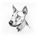 bull terrier tattoo design idea
