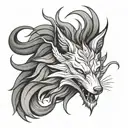 The Nine-tailed Fox tattoo design idea