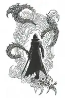 bloodborne  hunter tattoo design idea