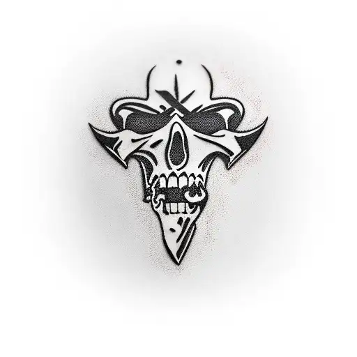 blackbeard flag pistol  tattoo design idea