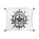 blunderbuss blackbeard flag tattoo design idea