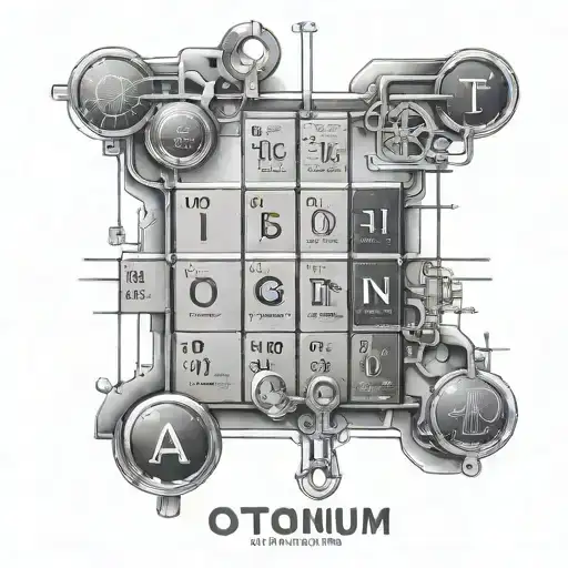 Otonium in periodic table tattoo design idea