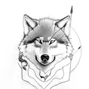 Robin Hood Archer, Half Man Half Wolf tattoo design idea