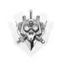 Integrate welding tools into a nerdy-themed tattoo design tattoo design idea