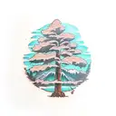Giant sequoia tree  tattoo design idea