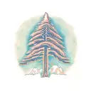 Giant sequoia tree  tattoo design idea