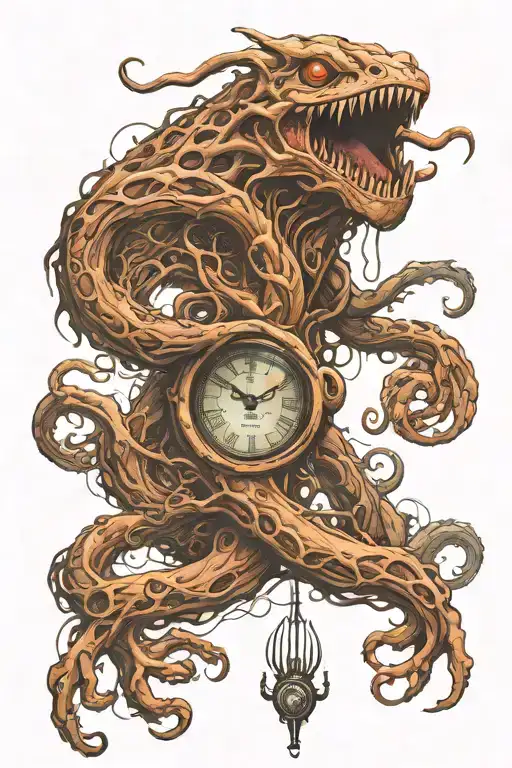 eldritch horror themed tattoo tattoo design idea