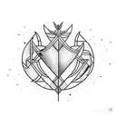 arrow with kundalini tattoo design idea