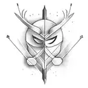 arrow with kundalini tattoo design idea