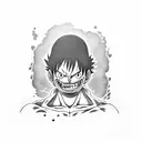 Luffy against Kaido tattoo design idea