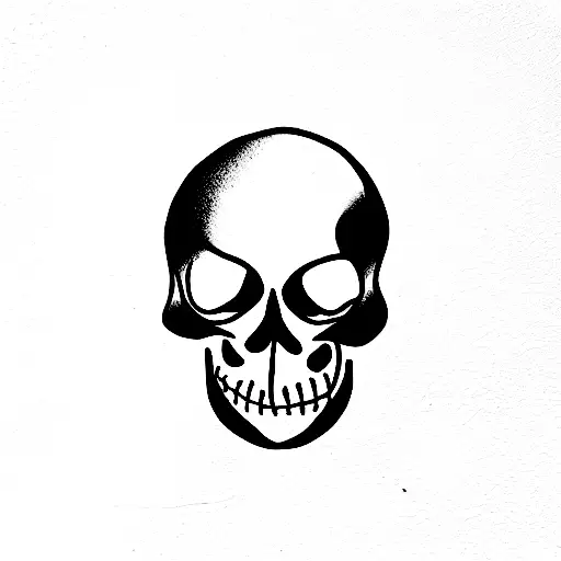 skeleton tattoo design idea