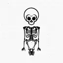 skeleton tattoo design idea