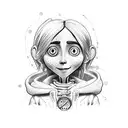 Coraline the movie tattoo design idea