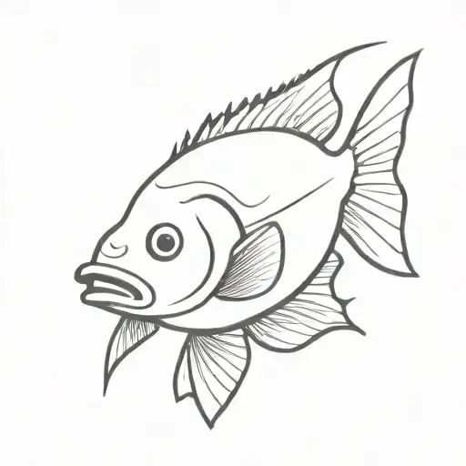 bluegill fish  tattoo design idea