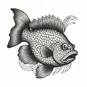 bluegill fish  tattoo design idea
